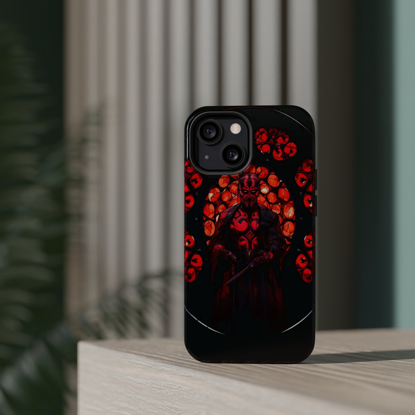 MagSafe Tough iPhone Case - Darth Maul Catholic Stained Glass