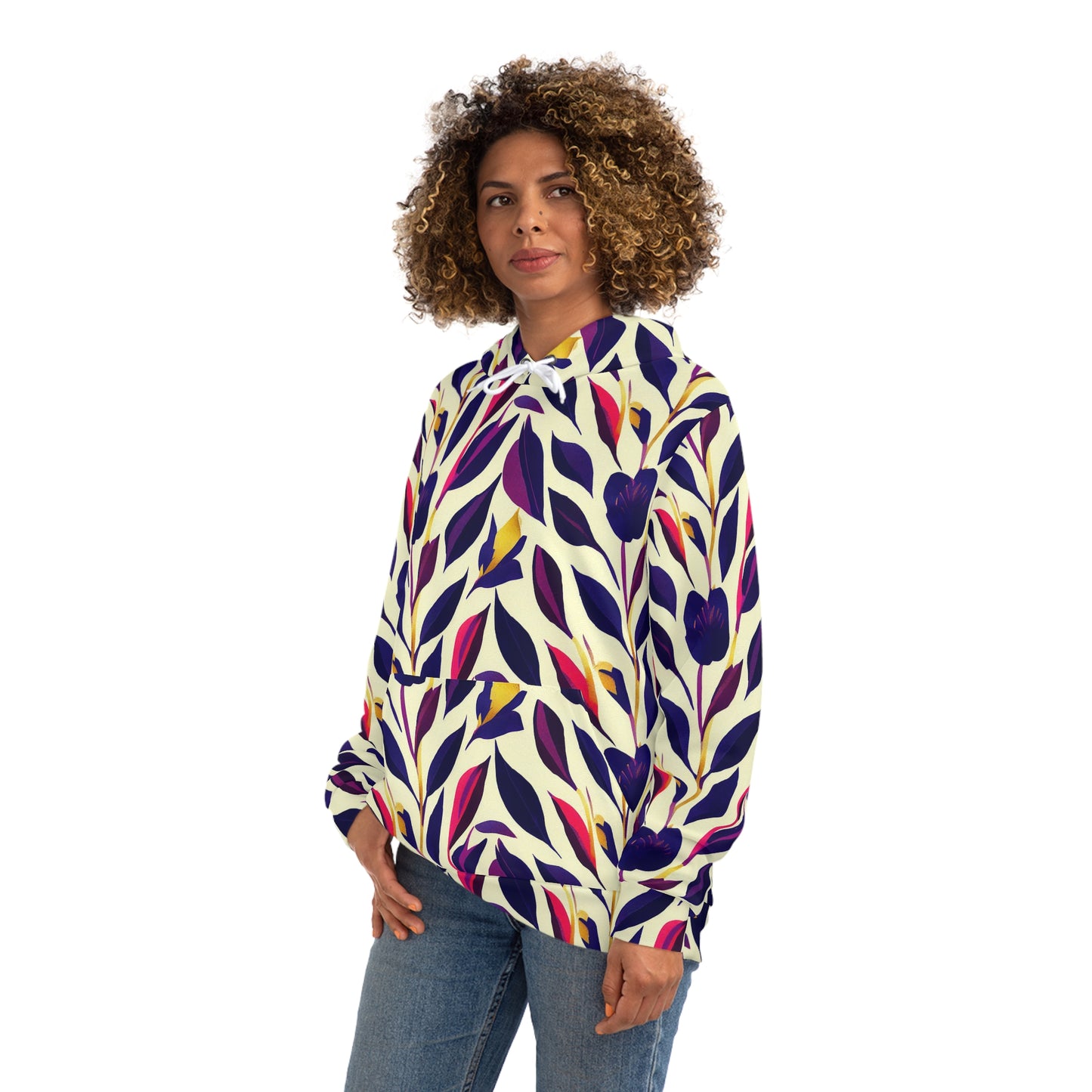 Hoodie - Violet Flourish Damask