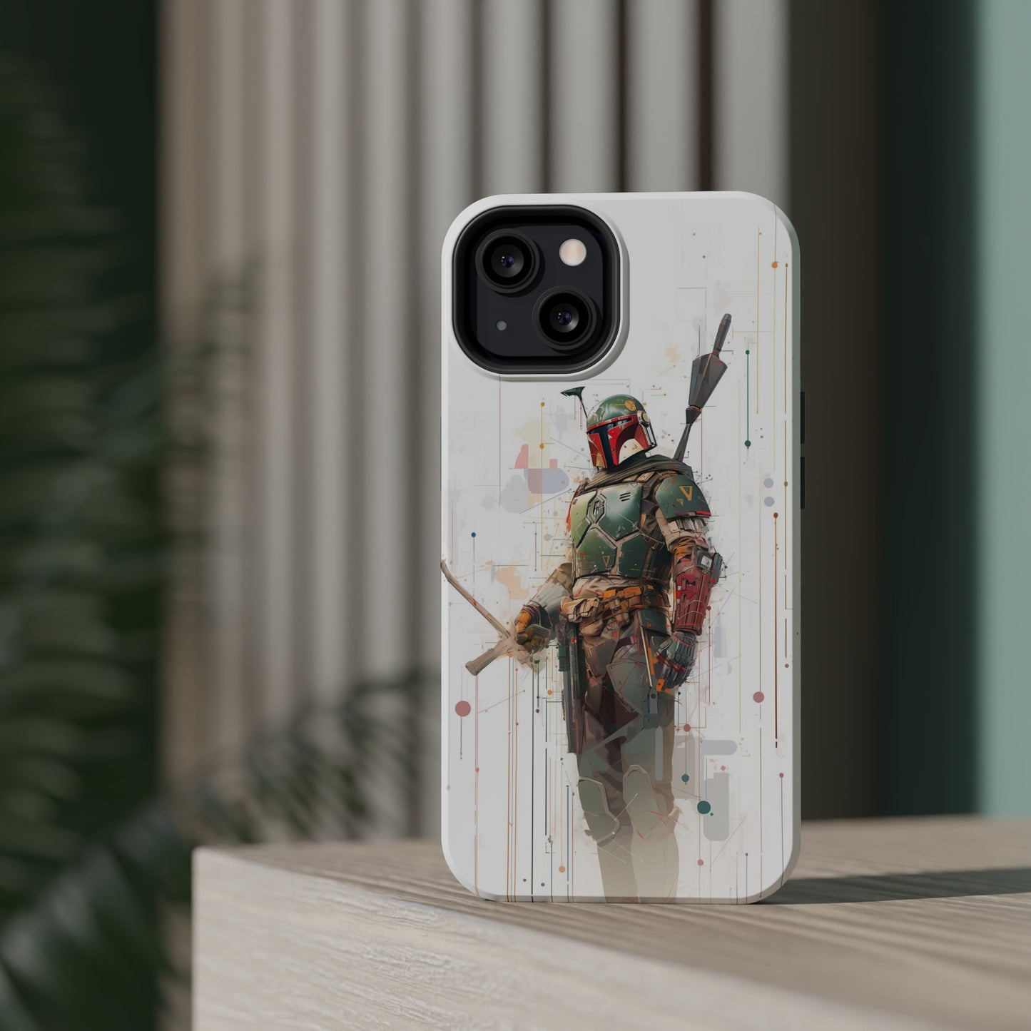 MagSafe Tough iPhone Case - Boba Fett infographic illustration