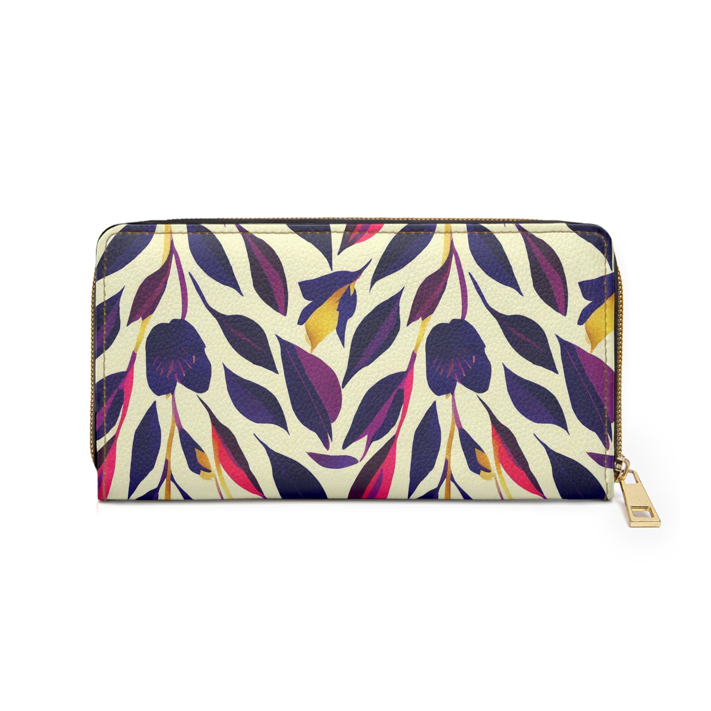 Zipper Wallet - Violet Flourish Damask