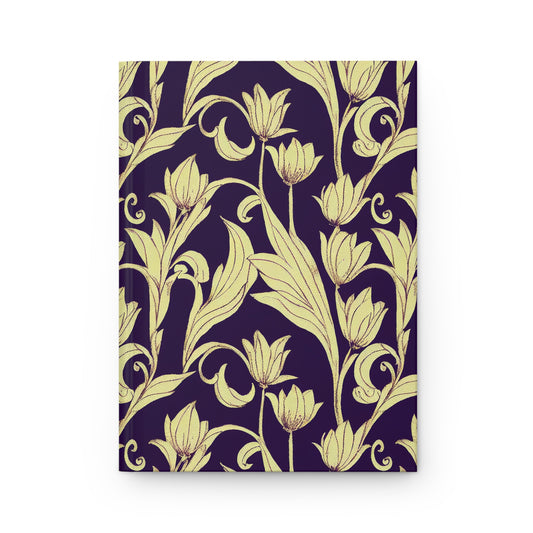 Hardcover Journal - Baroque Blossom Damask