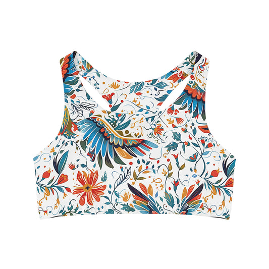 Sports Bra - Colibri Abstract