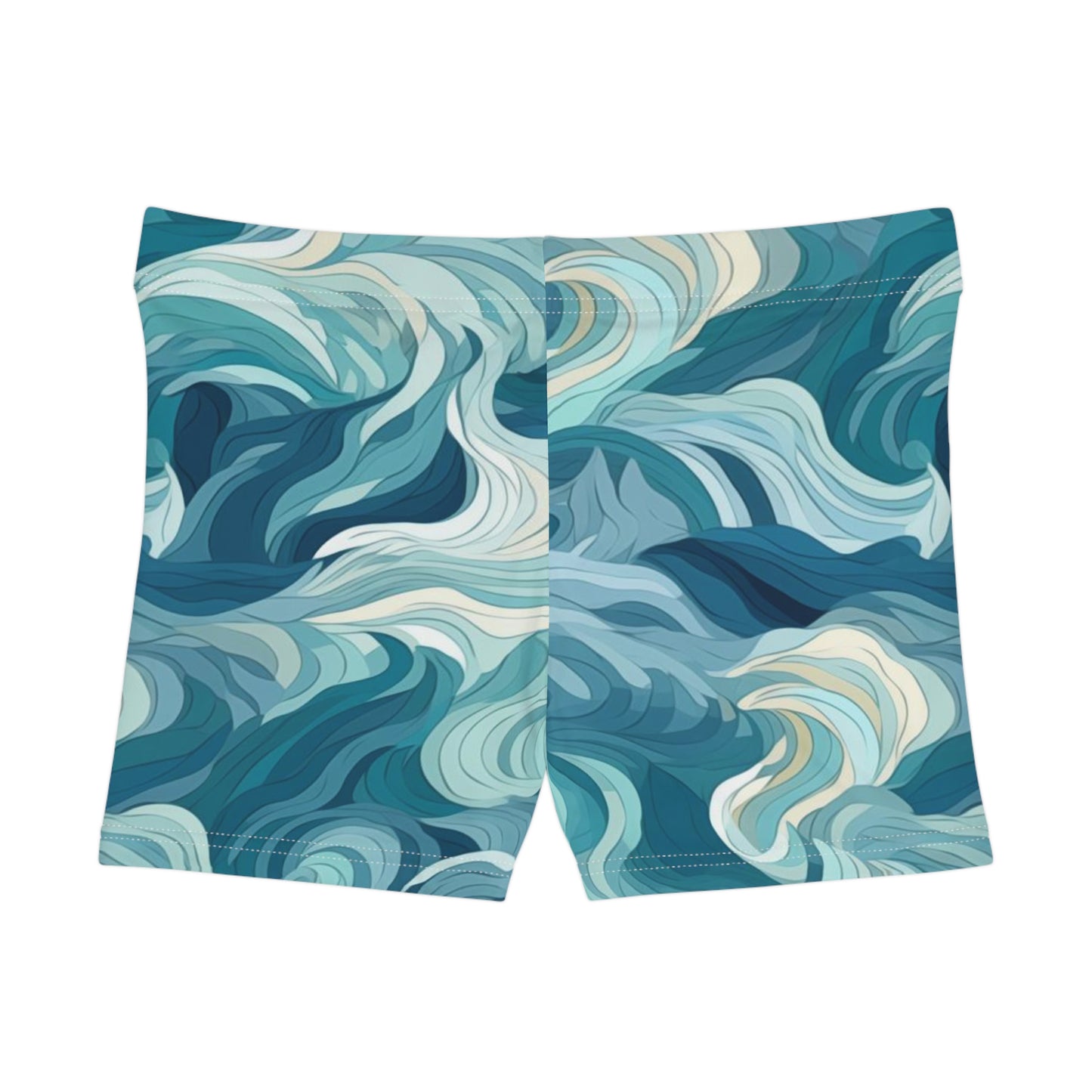 Workout Shorts - Drew Florence Oceanwaves