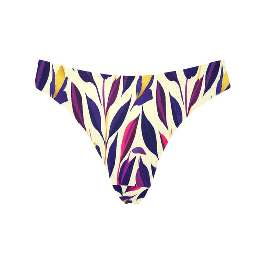 Women's Classic Thong - Violet Flourish Damask