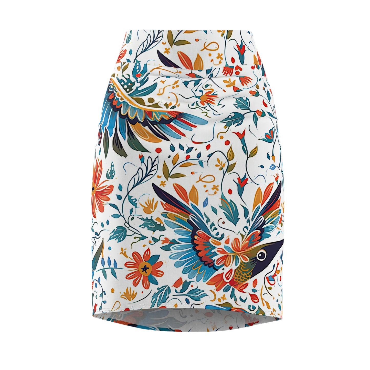 Pencil Skirt - Colibri Abstract