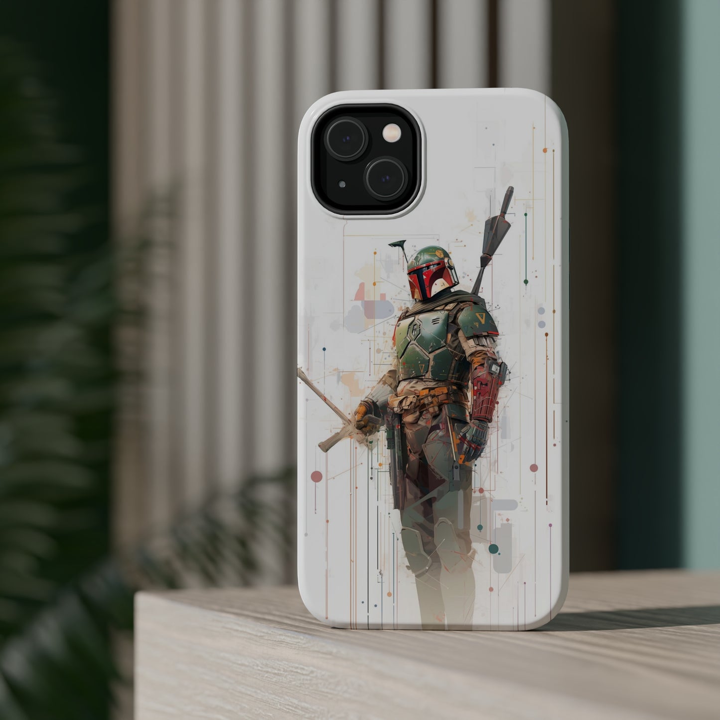 MagSafe Tough iPhone Case - Boba Fett infographic illustration