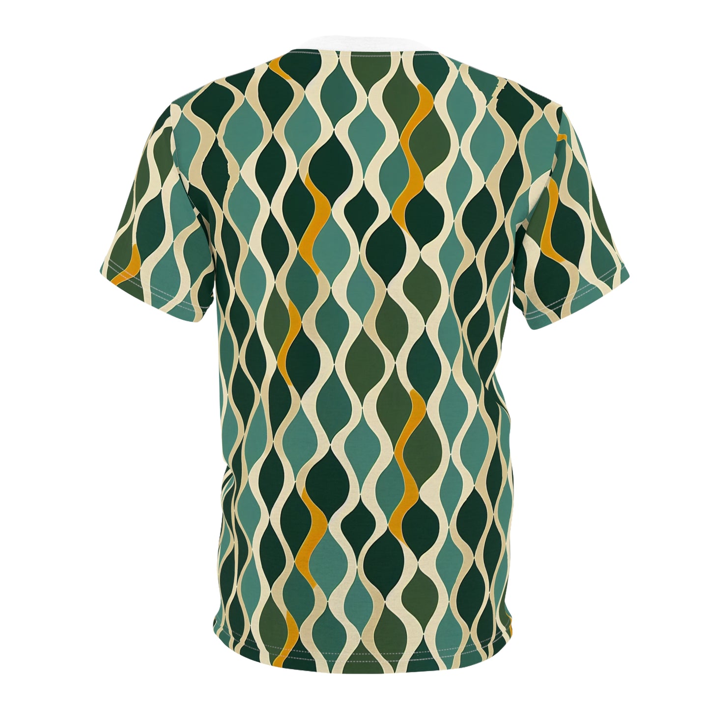 Unisex Tee Shirt - Deco Aqua Ringlets