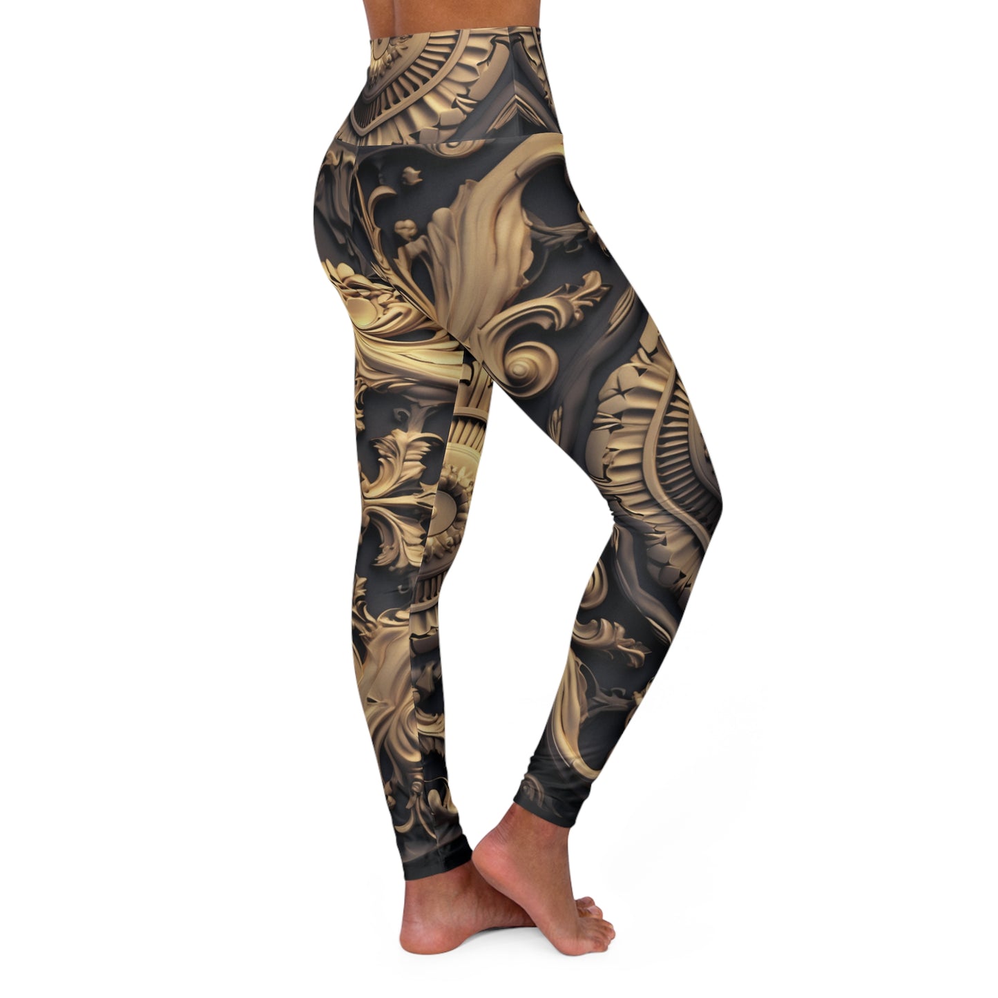 High Waisted Leggings - BaroqueNebula.