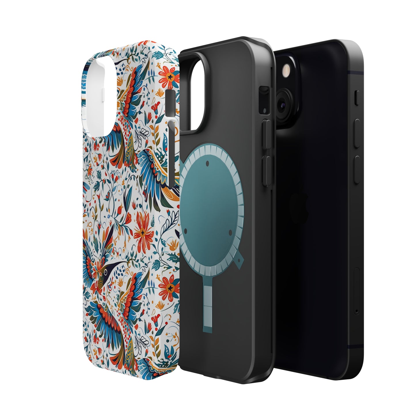 MagSafe Tough iPhone Case - Colibri Abstract