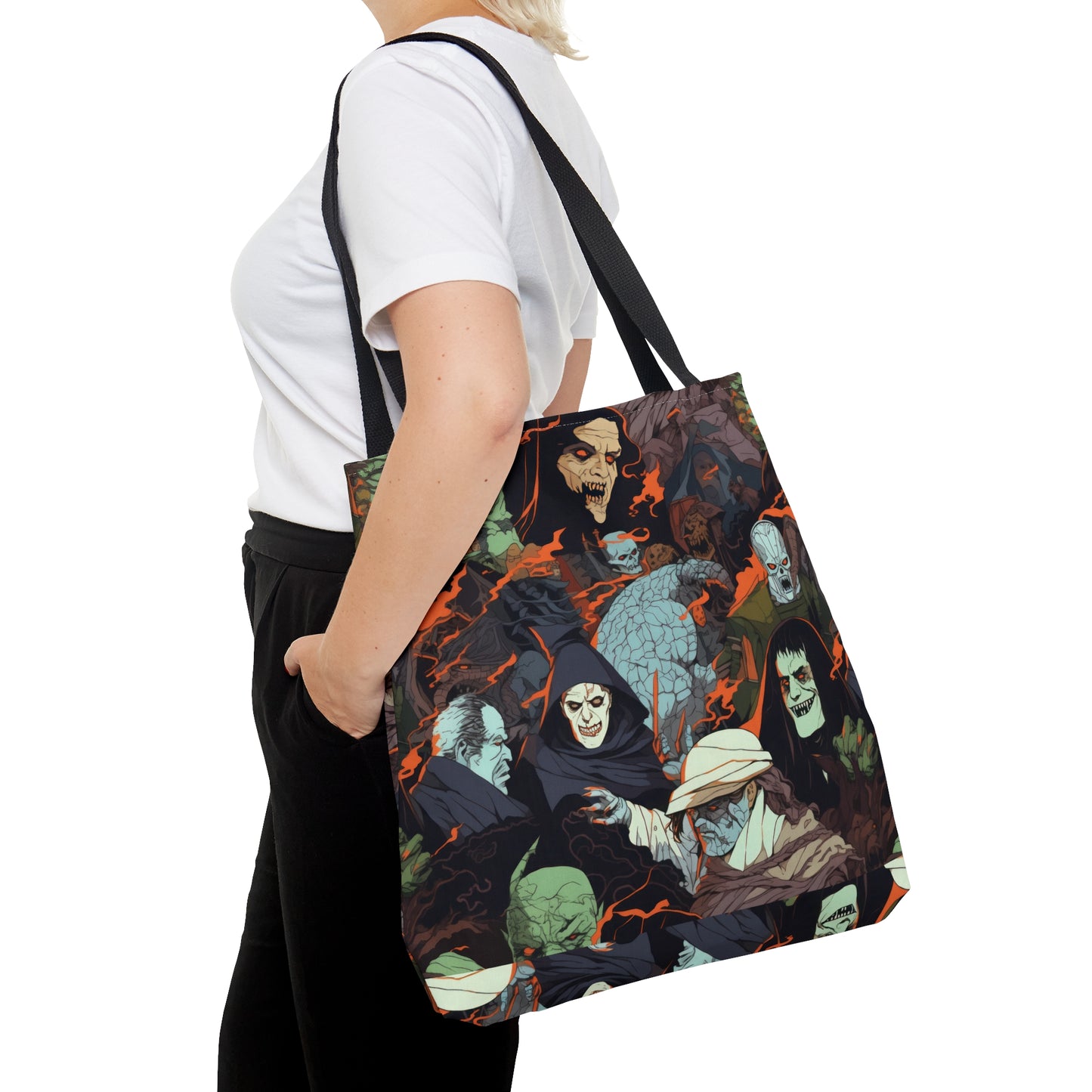 Tote Bag - Spooky Monsters Anime Alpha