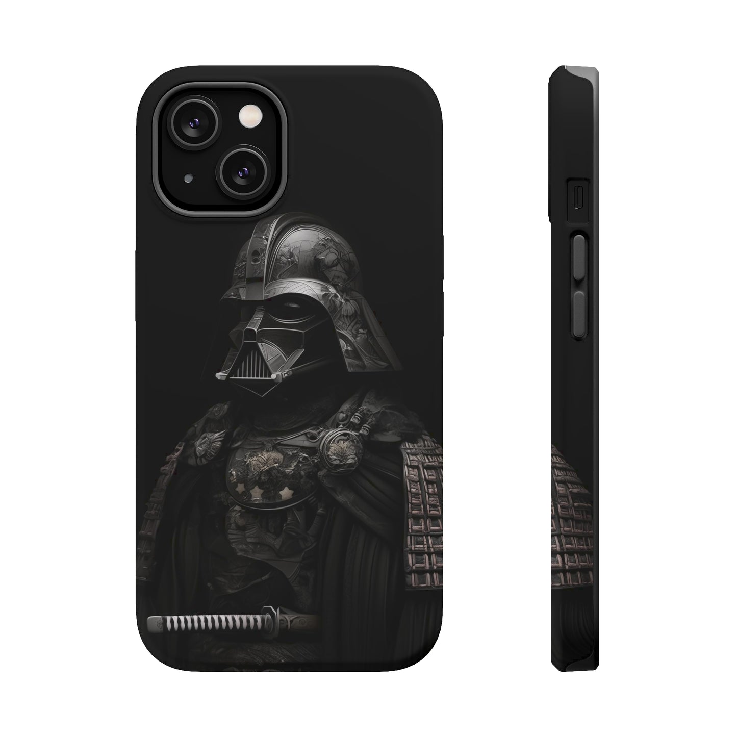 MagSafe Tough iPhone Case - Darth Vader Samurai Black White Photograph 1870