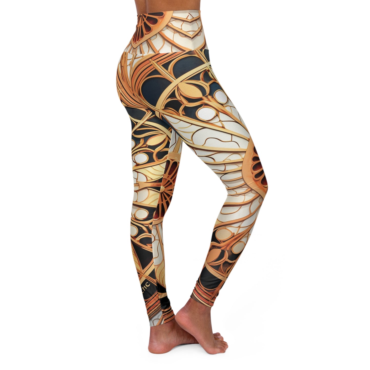 High Waisted Leggings - PrairiePainting.