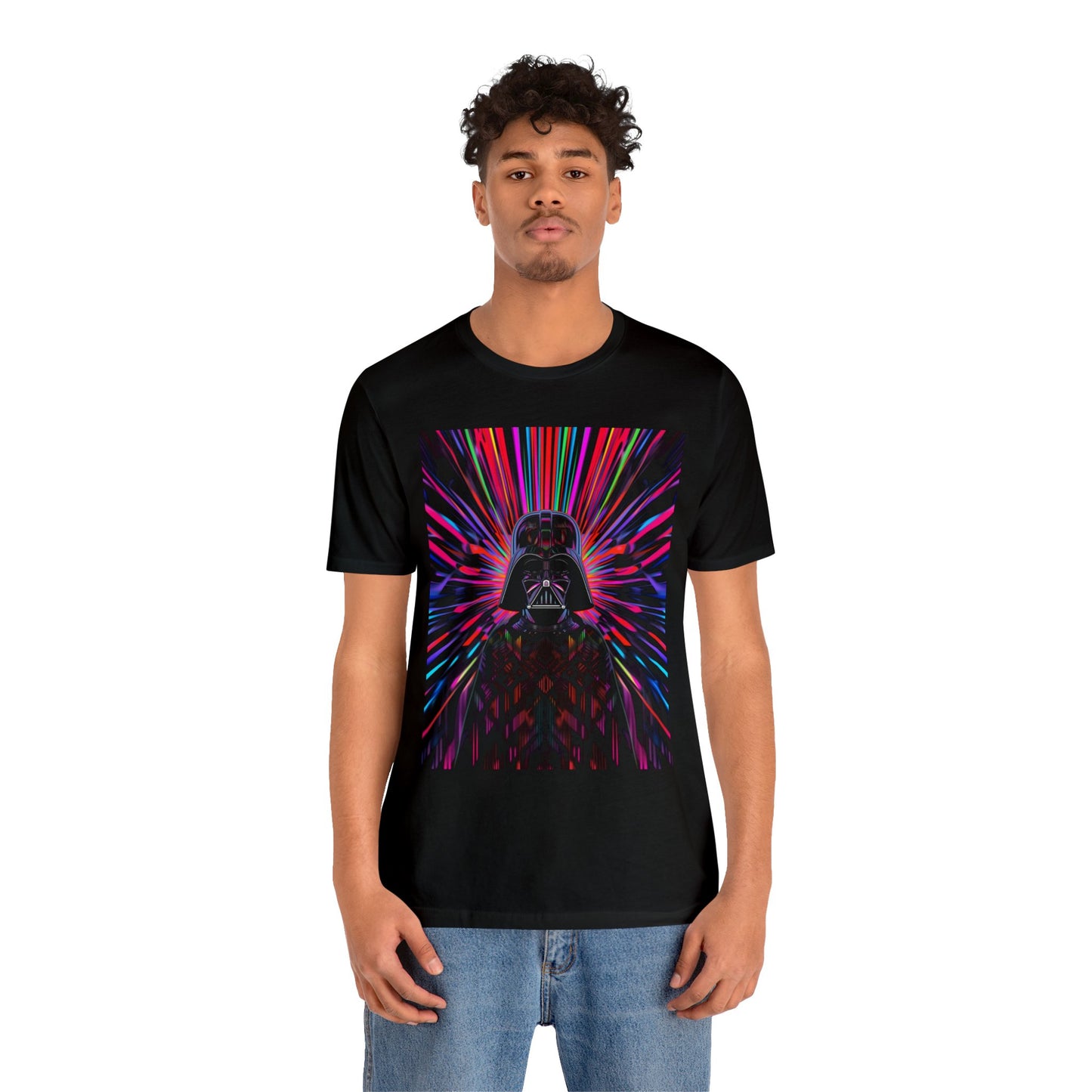 Unisex Jersey Short Sleeve Tee - Darth Vader Op Art Vintage