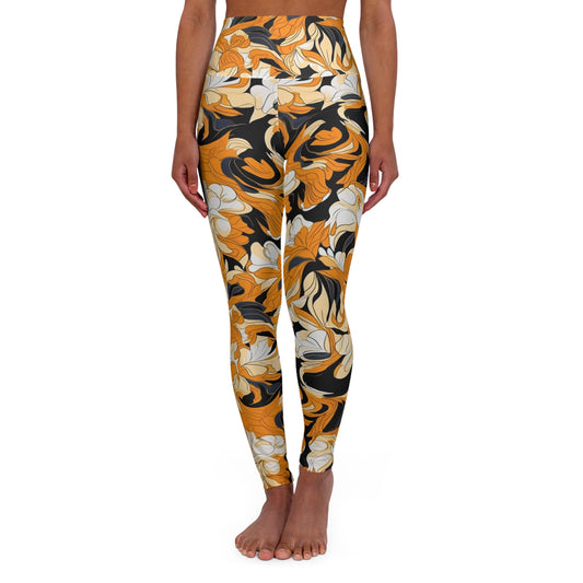 High Waisted Leggings - Vermeer Burgundy