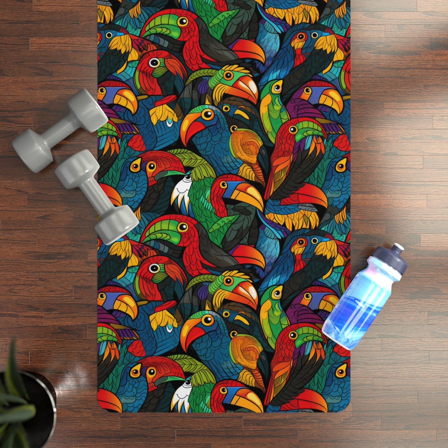 Rubber Yoga Mat- Toucan Clan