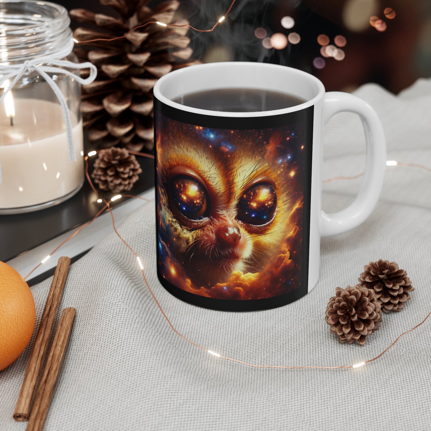 Ceramic Mug 11oz - Tarsiers CosmicLevel