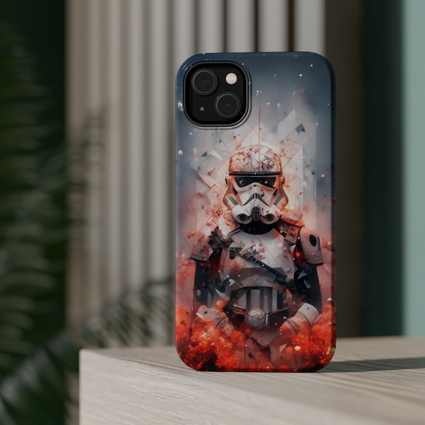 MagSafe Tough iPhone Case - Snow trooper Double Exposure