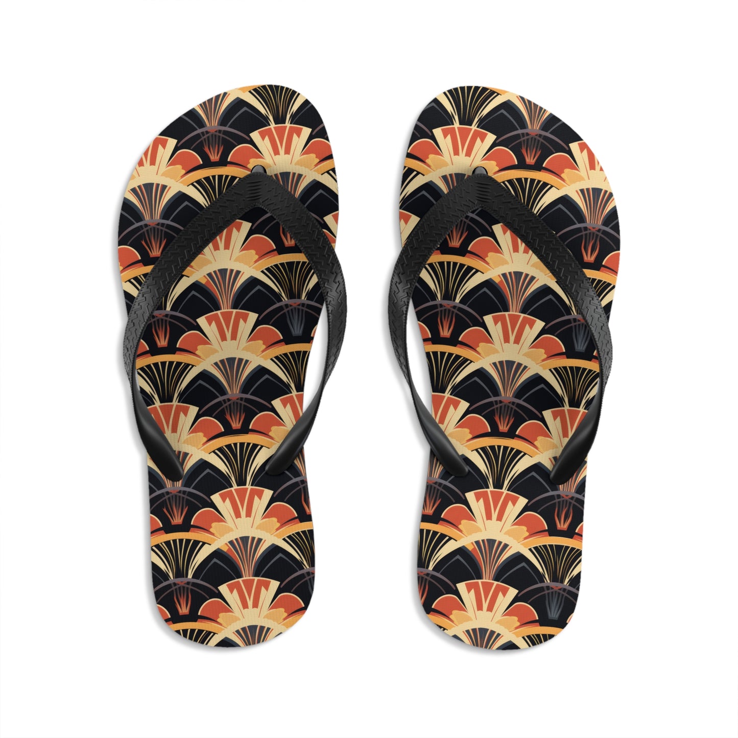 Unisex Flip-Flops - Gilded Highlights