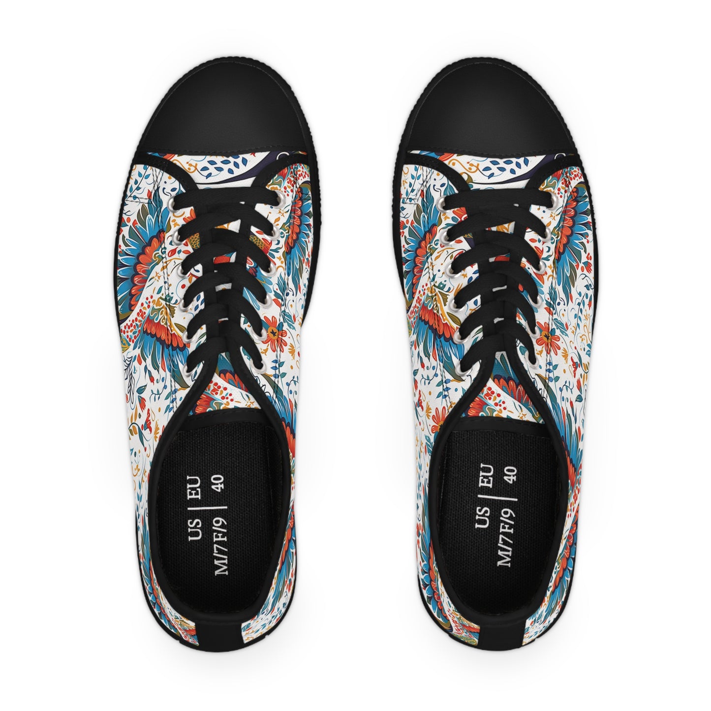 Women's Low Top Sneakers - Colibri Abstract