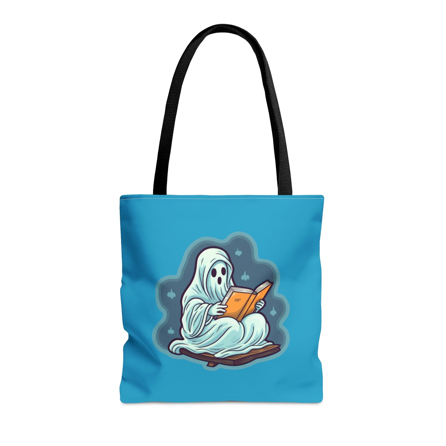 Bookish Ghost Tote Bag, Halloween Literary Tote, Teacher's Halloween Present, Librarian Themed Tote Bag, Spooky Ghost Tote Bag