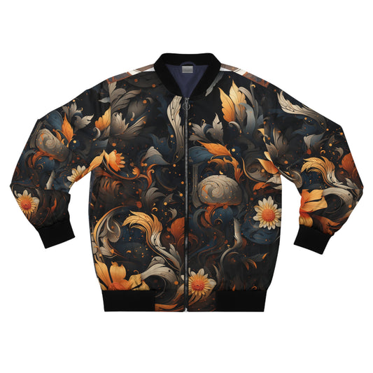 Men's Bomber Jacket - The Mandalorian Analytic Drawing