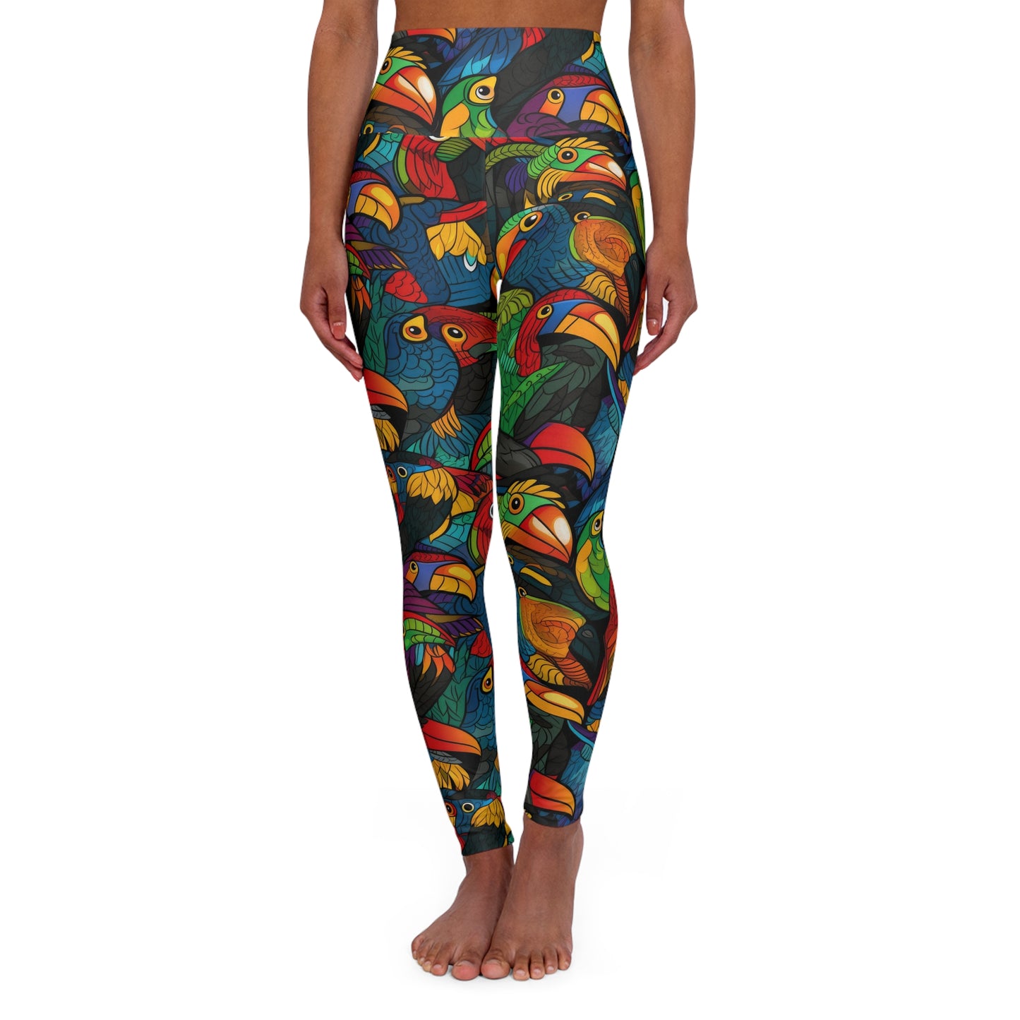 High Waisted Leggings - Toucan Clan