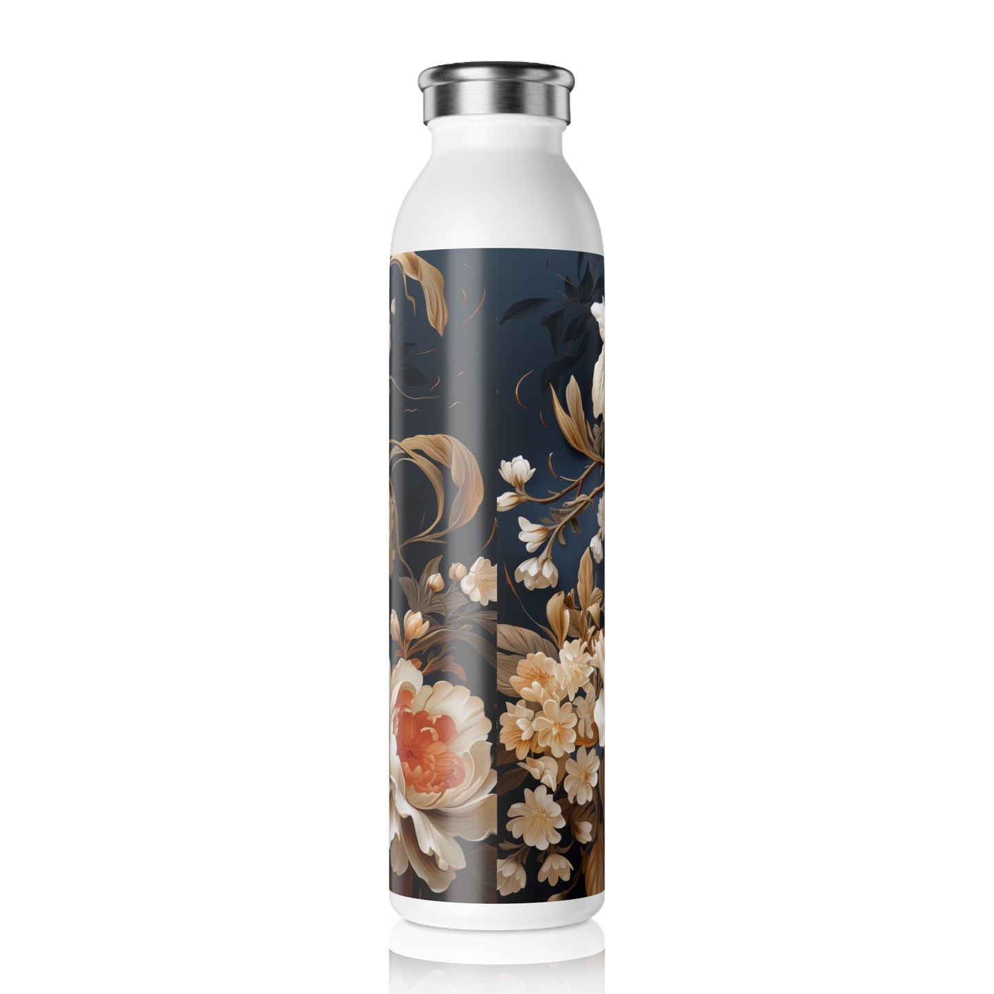 Slim Water Bottle - Madalena Makarasana Chinoiserie