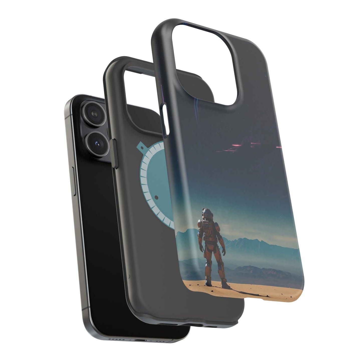 MagSafe Tough iPhone Case - Galactic Synthwave