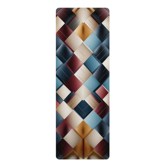 Rubber Yoga Mat- Berenice Confucius Argyle