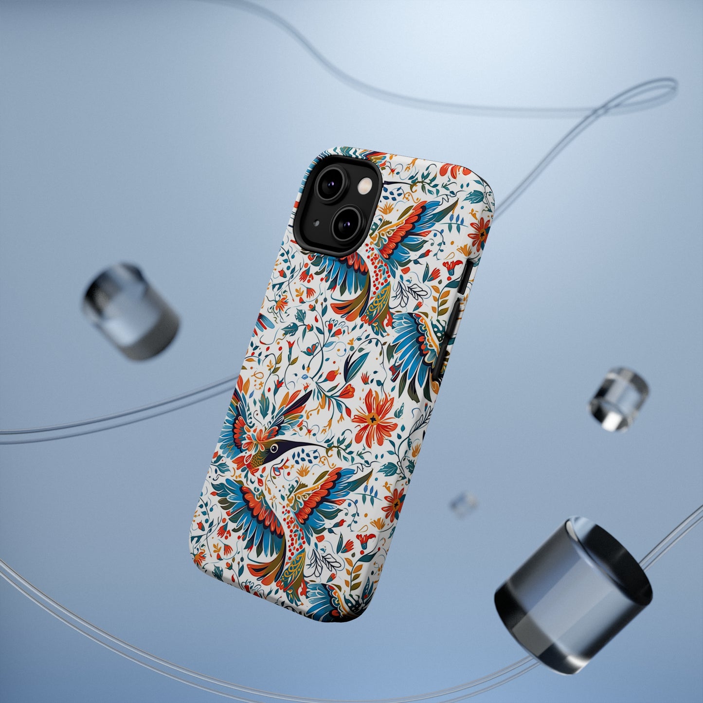 MagSafe Tough iPhone Case - Colibri Abstract