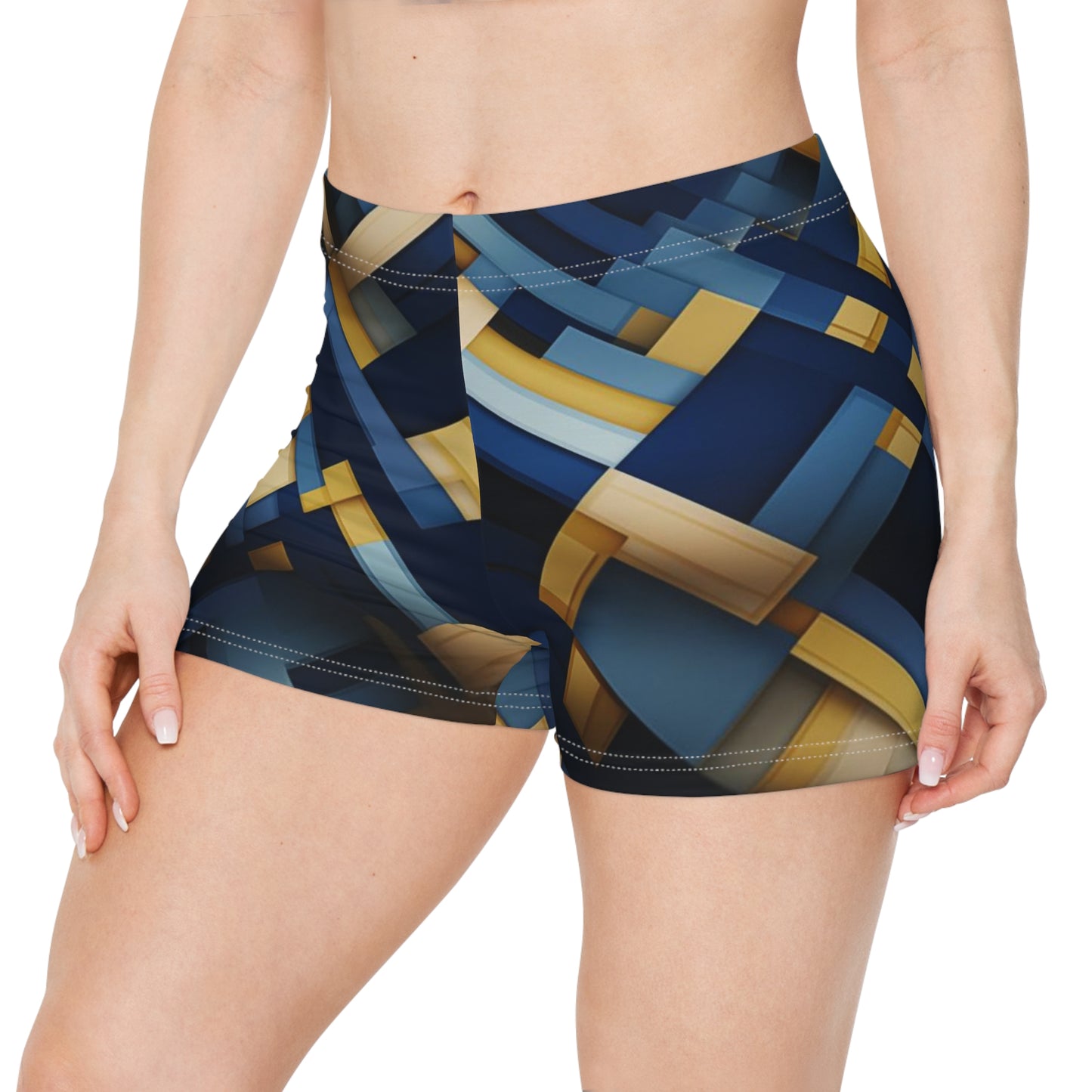 Workout Shorts - Luthera Salabhasana Plaid