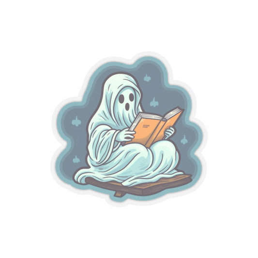 Bookish Ghost Stickers, Halloween Literary Stickers, Teacher's Halloween Present, Librarian Themed Stickers, Spooky Ghost Stickers
