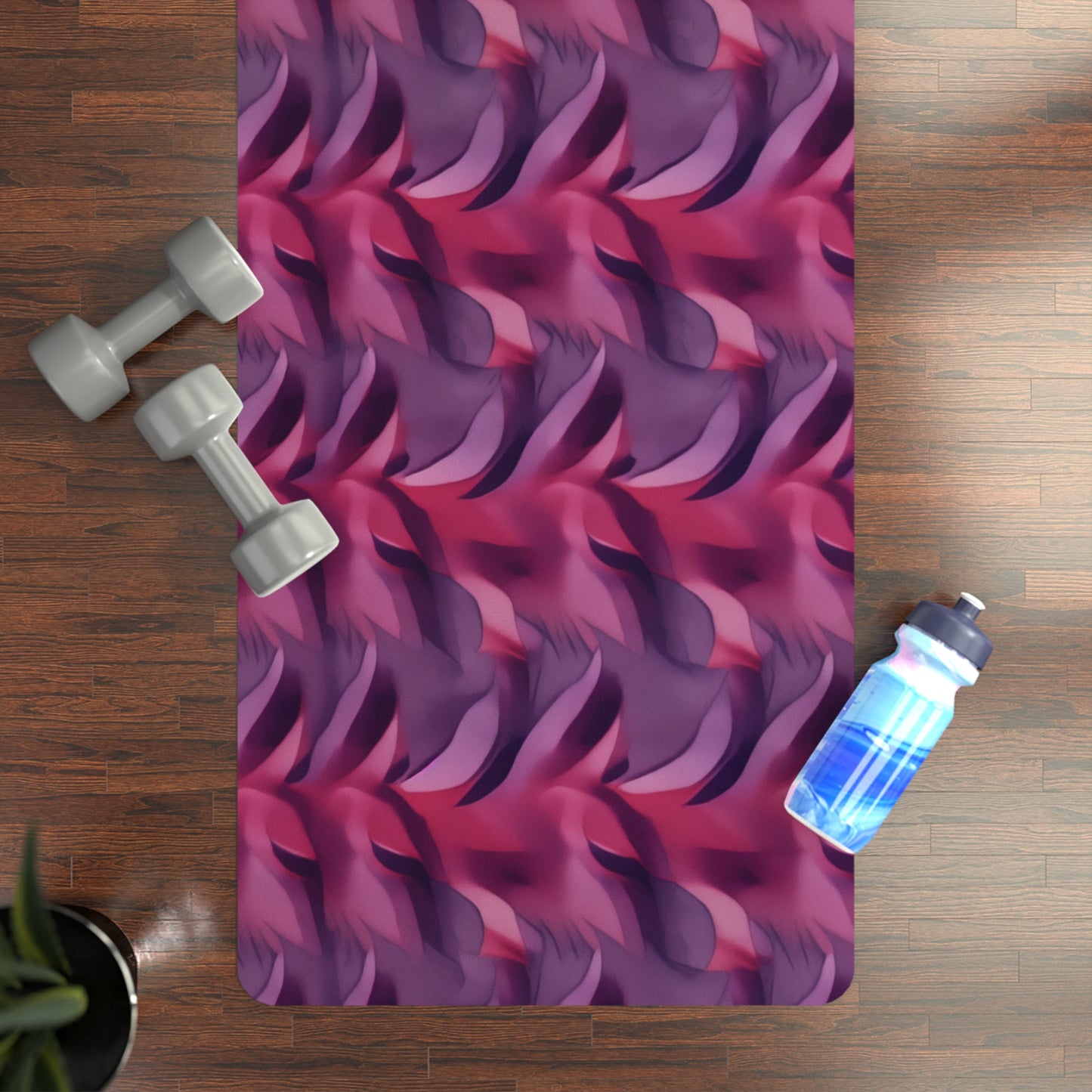 Rubber Yoga Mat- Albrecht Nuremberg Houndstooth