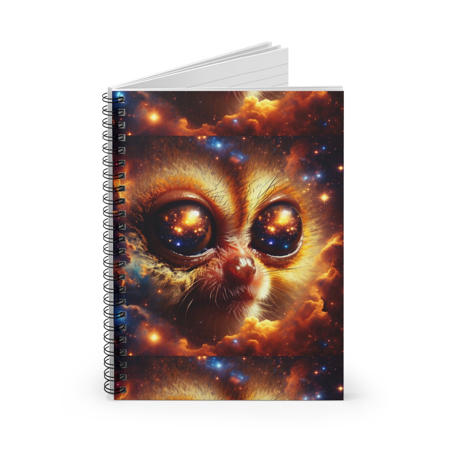 Spiral Notebook with Ruled Line - Tarsiers CosmicLevel