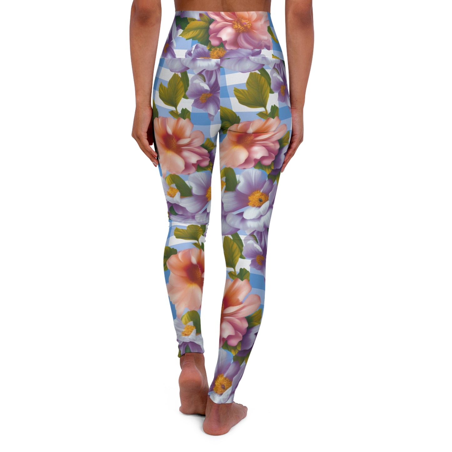 High Waisted Leggings - Art Nouveau.