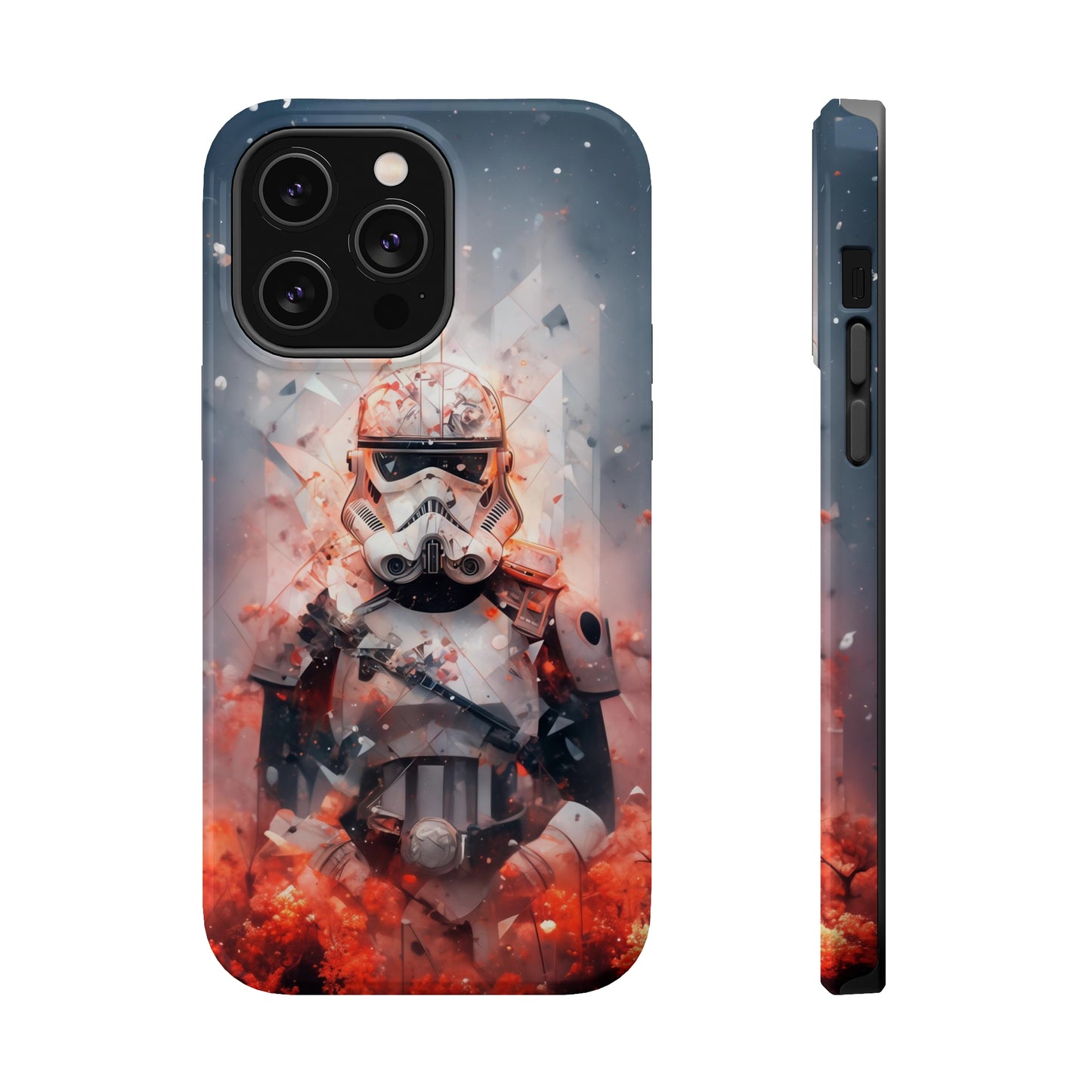 MagSafe Tough iPhone Case - Snow trooper Double Exposure