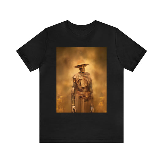 Unisex Jersey Short Sleeve Tee - C3P0Wild West Photography Sepia Vintage Film