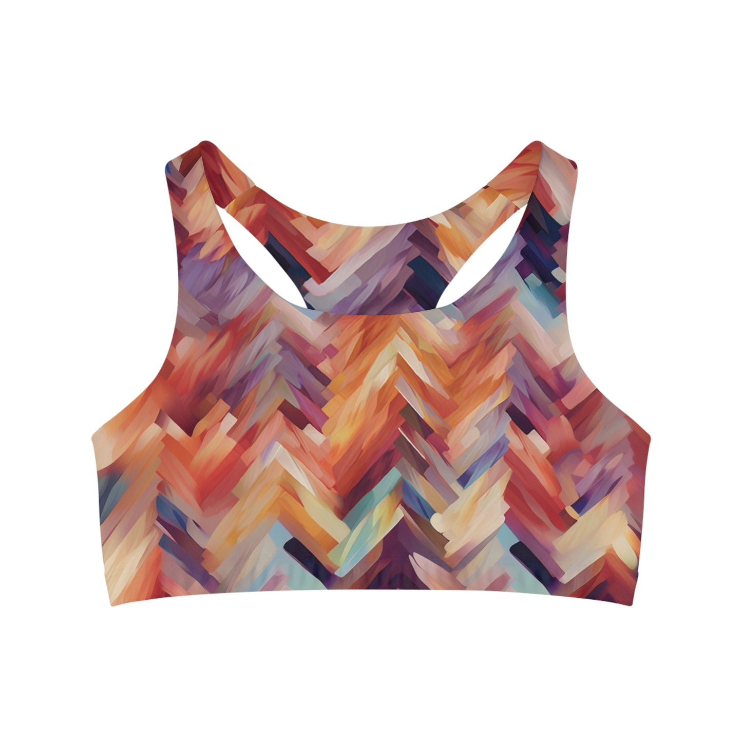 Sports Bra - Pino-Napoli-Abstract.