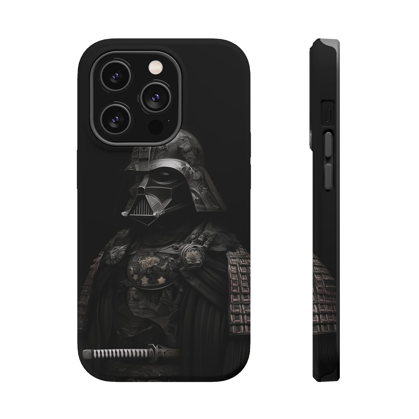 MagSafe Tough iPhone Case - Darth Vader Samurai Black White Photograph 1870