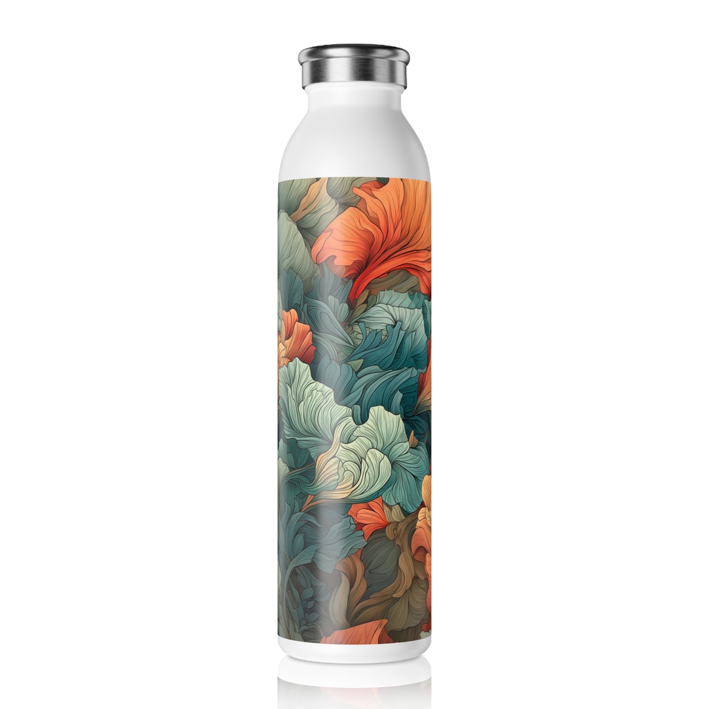 Slim Water Bottle - Camellia Parisian