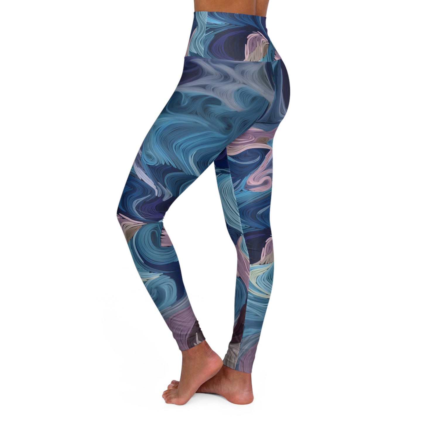 High Waisted Leggings - Brussels Ivywood