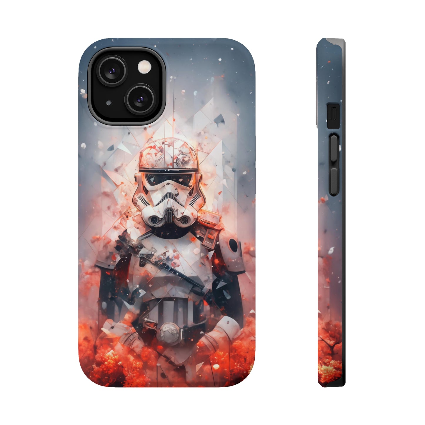 MagSafe Tough iPhone Case - Snow trooper Double Exposure