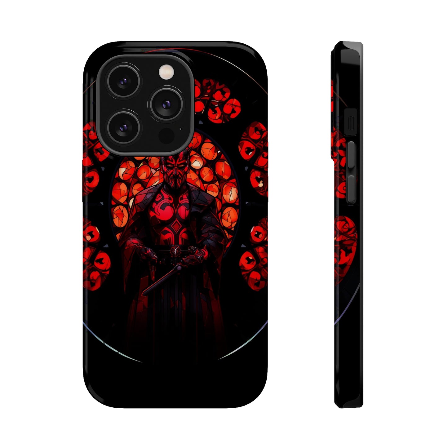 MagSafe Tough iPhone Case - Darth Maul Catholic Stained Glass