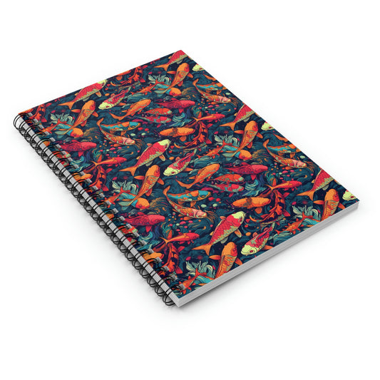 Koi Menagerie - Spiral Notebook - Ruled Line