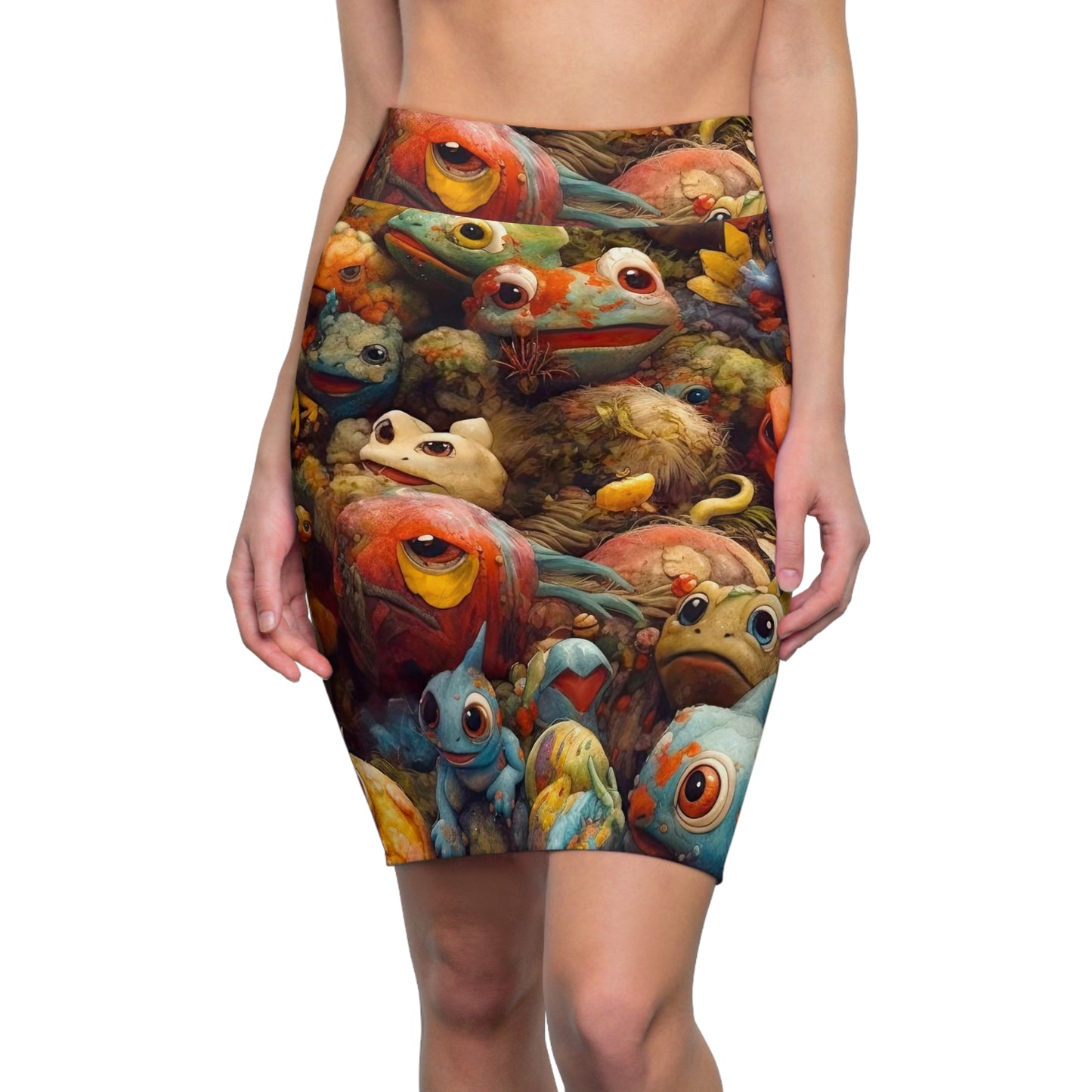 Creepi-Mons - Pencil Skirt