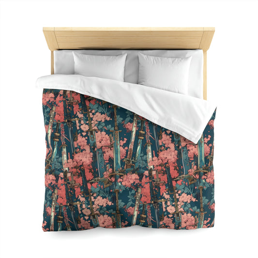 Katanas & Cherry Blossoms - Duvet Cover