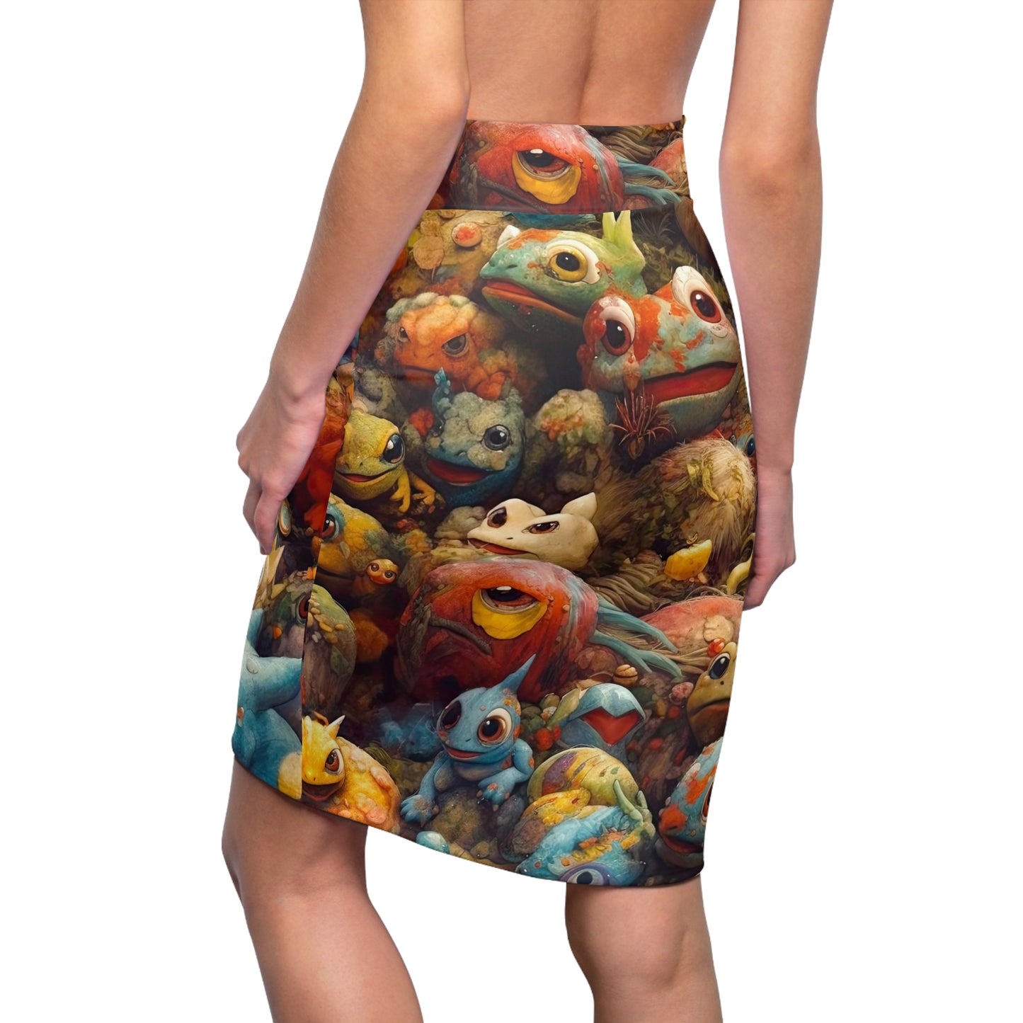 Creepi-Mons - Pencil Skirt