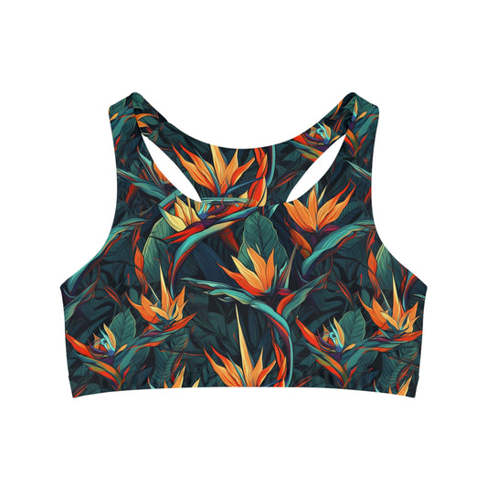 Katanas & Cherry Blossoms - Seamless Sports Bra
