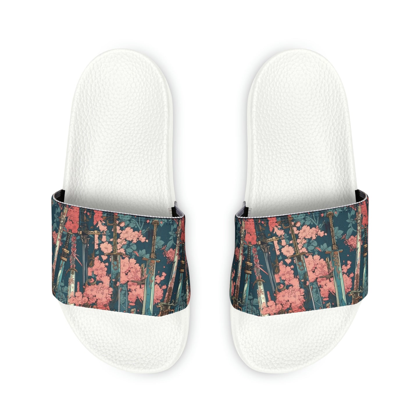 Katanas & Cherry Blossoms - Women's Removable-Strap Sandals