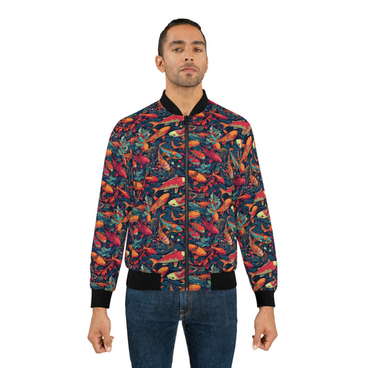 Koi-Menagerie-Splash - Men's Bomber Jacket